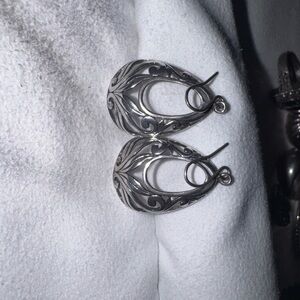 Elegant Silver Teardrop Earrings